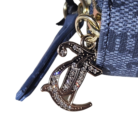 Juicy Couture Blue Wallet with Striped Design and Silver Charm - Picture 4 of 13